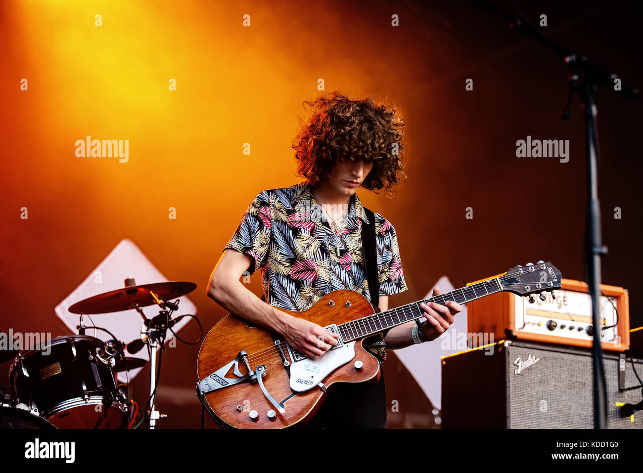 BENICASSIM, SPAIN - JUL 14: Temples (psychedelic pop music band) perform in  concert at FIB Festival on July 14, 2017 in Benicassim, Spain Stock Photo -  Alamy