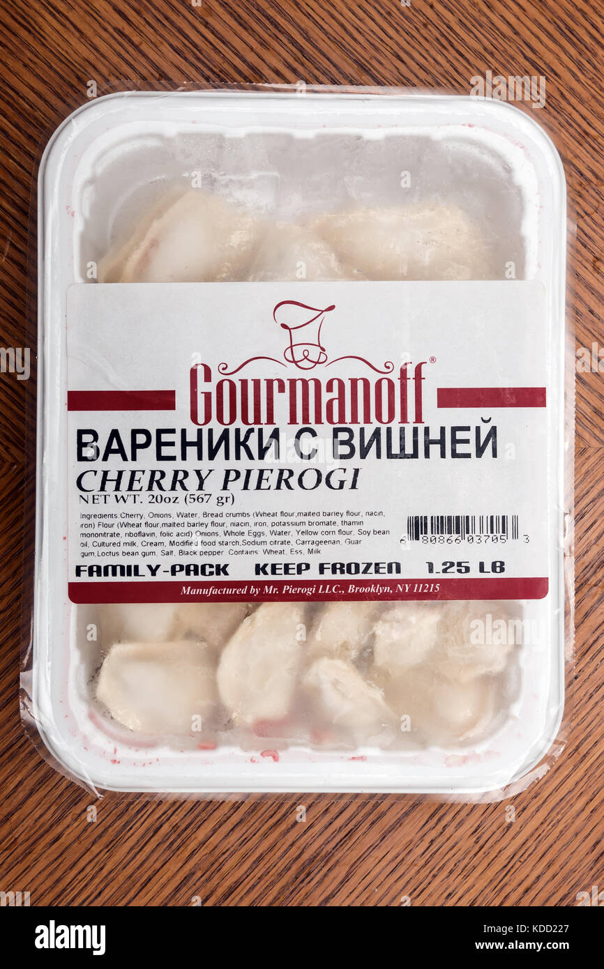 Popular Ukrainian food Cherry pirogi, frozen Stock Photo Alamy