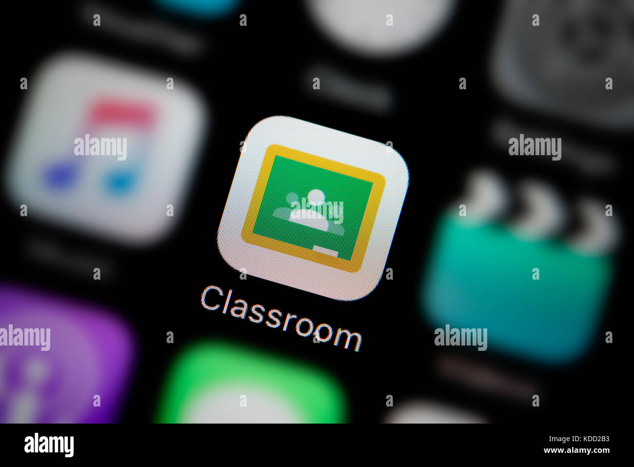 Google Classroom Screen High Resolution Stock Photography and Images