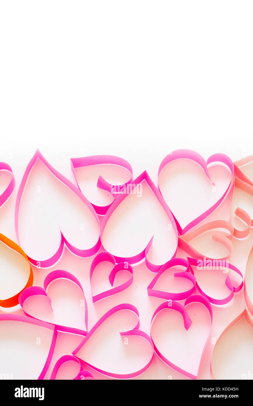 Colored paper heart. Space for your text Stock Photo Alamy