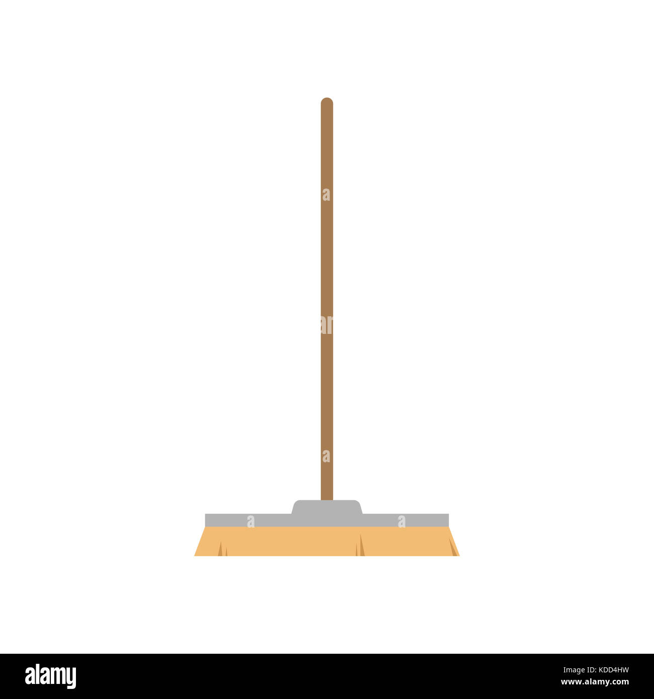 broom on white background , vector Stock Photo - Alamy