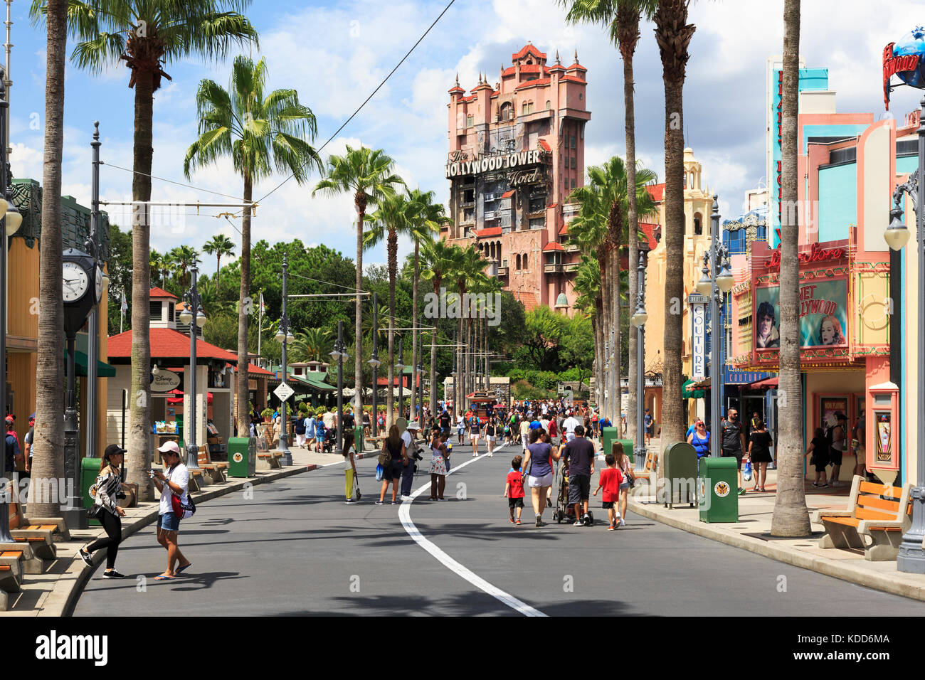 Holywood Tower Hotel,Walt Disney World Resort, theme park, Orlando, Florida, USA Stock Photo
