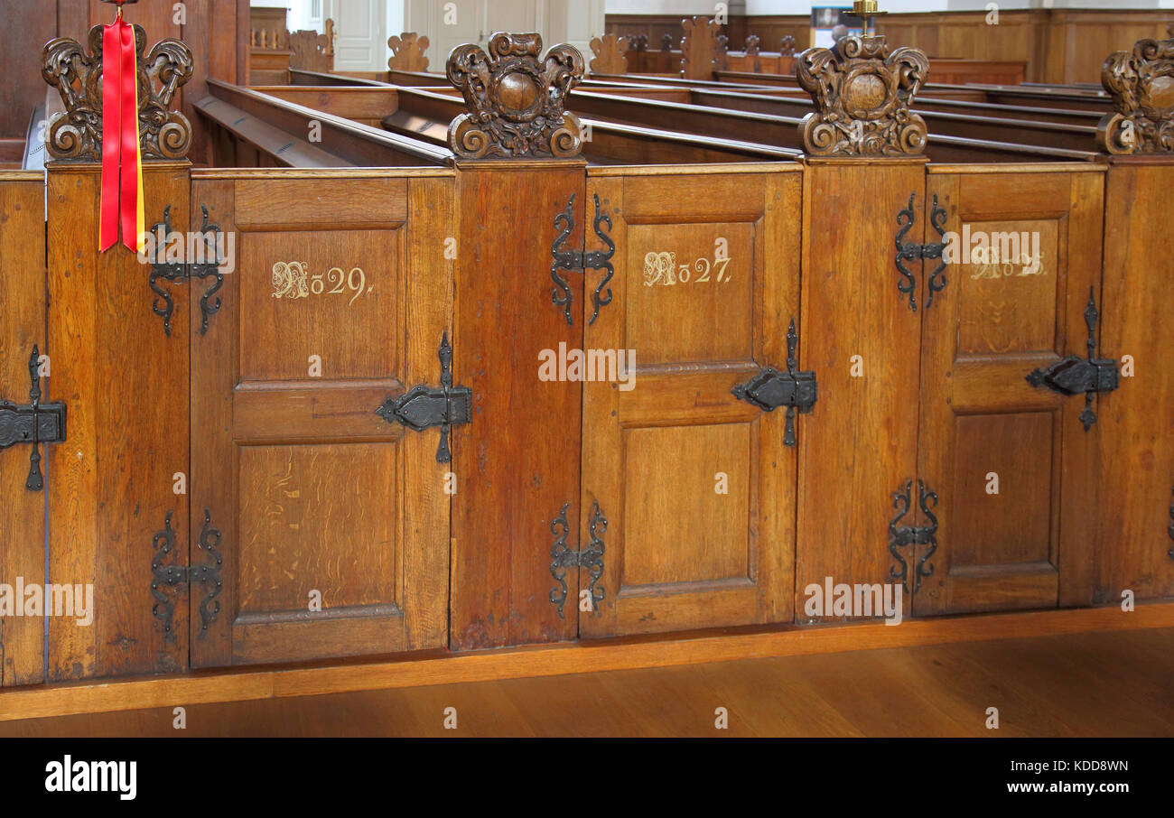 Pews Inside St Saviours Church Copenhagen Denmark Stock Photo Alamy