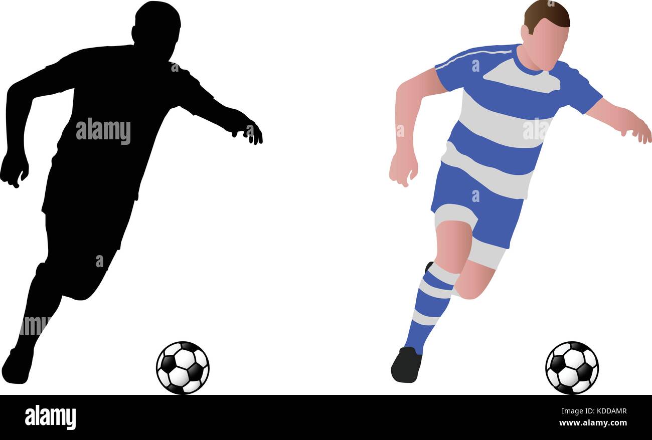 Illustration of Soccer Player, Vector Draw Stock Vector - Illustration of  match, male: 151273086