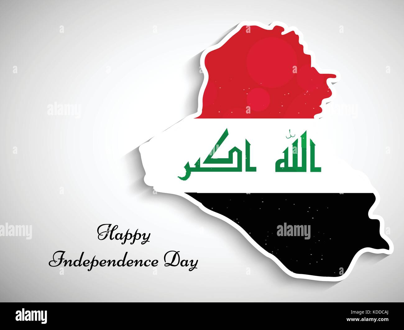 illustration of Iraq National Day Background Stock Vector