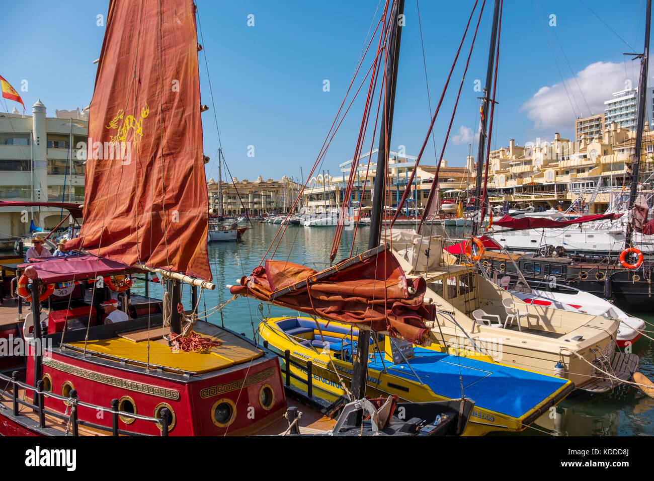 Puerto Marina, Yacht Harbour, Benalmadena. Málaga province, Costa del Sol, Andalusia. Southern Spain Europe Stock Photo