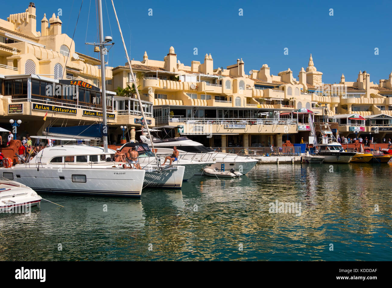 Puerto Marina, Yacht Harbour, Benalmadena. Málaga province, Costa del Sol, Andalusia. Southern Spain Europe Stock Photo