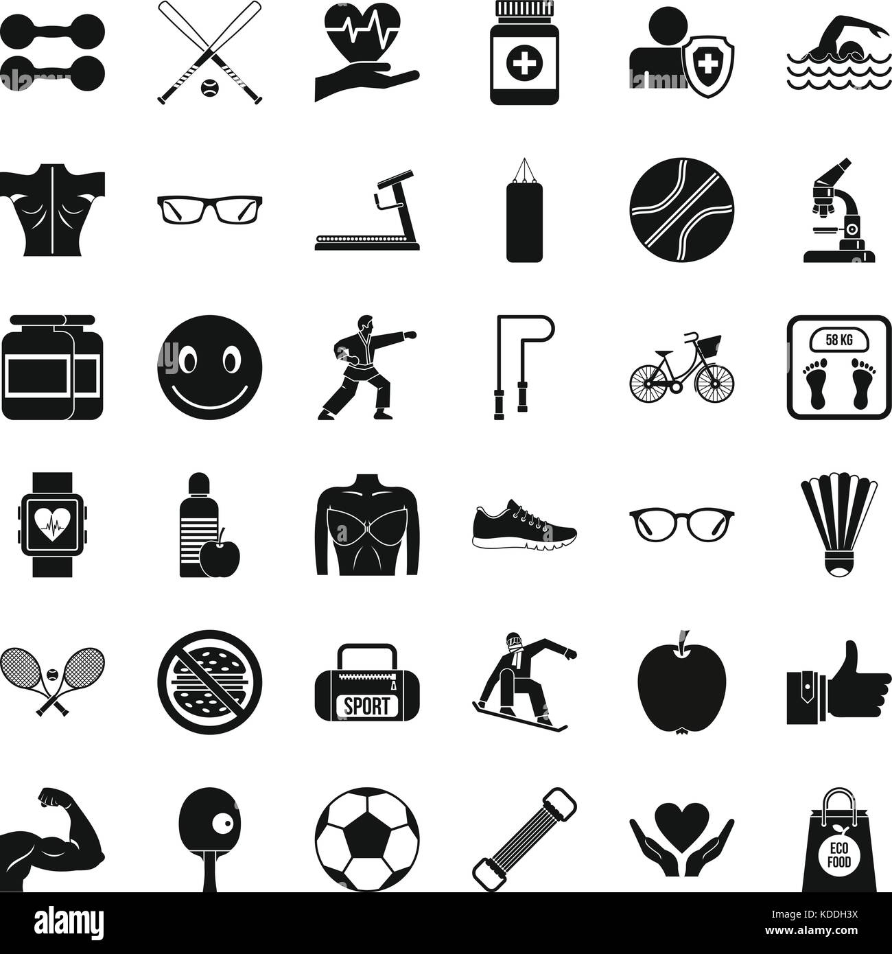 Stopwatch icons set, simple style Stock Vector Image & Art - Alamy