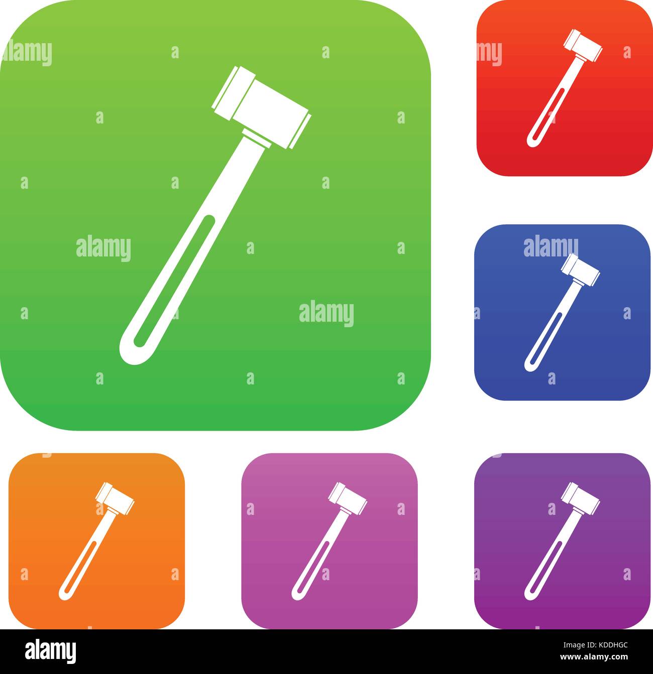 Medical hammer set color collection Stock Vector Image & Art Alamy