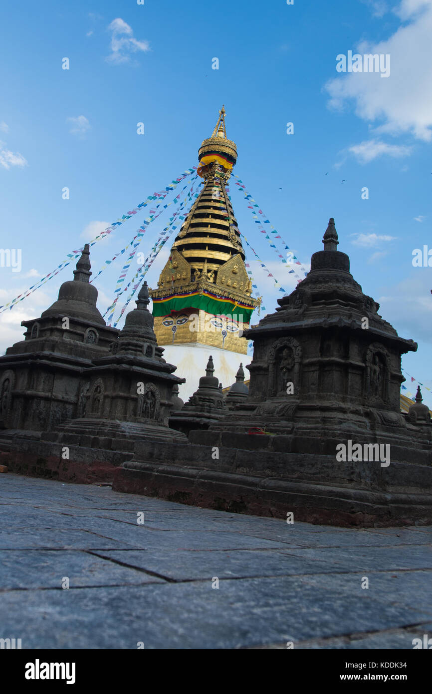 Swyambhunath Stupa , Kathmandu Stock Photo