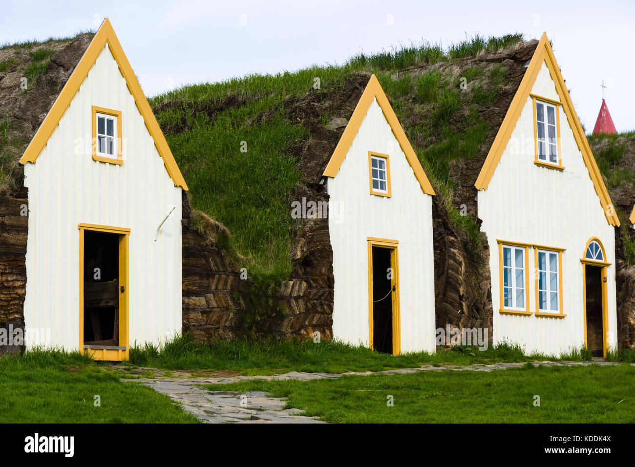 Glaumbær 18th century turffarm museum in northern Iceland Stock Photo Alamy