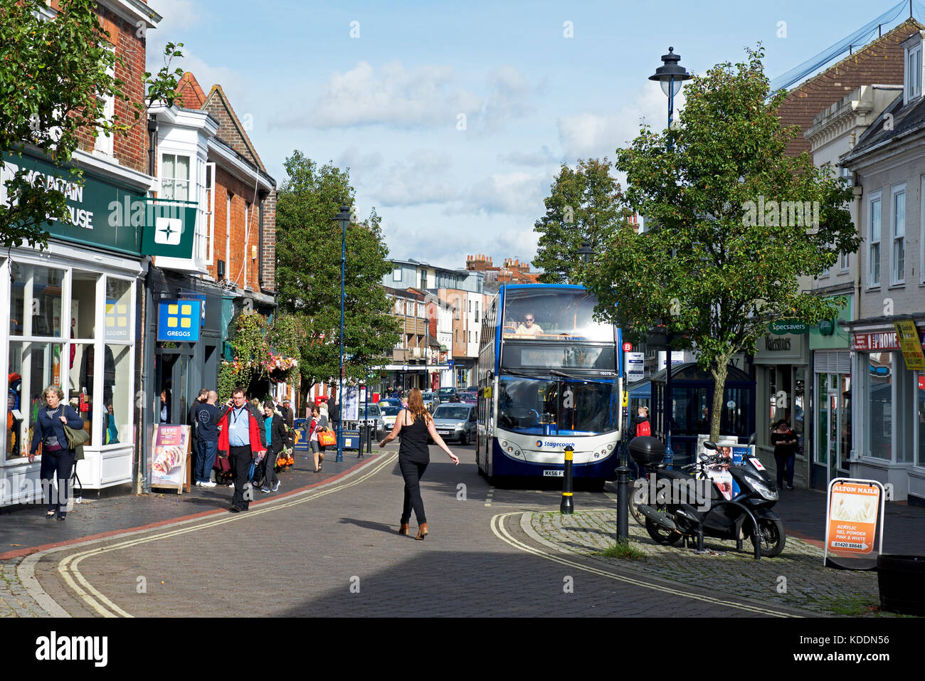 Main Street, Alton, Hampshire, England UK Stock Photo