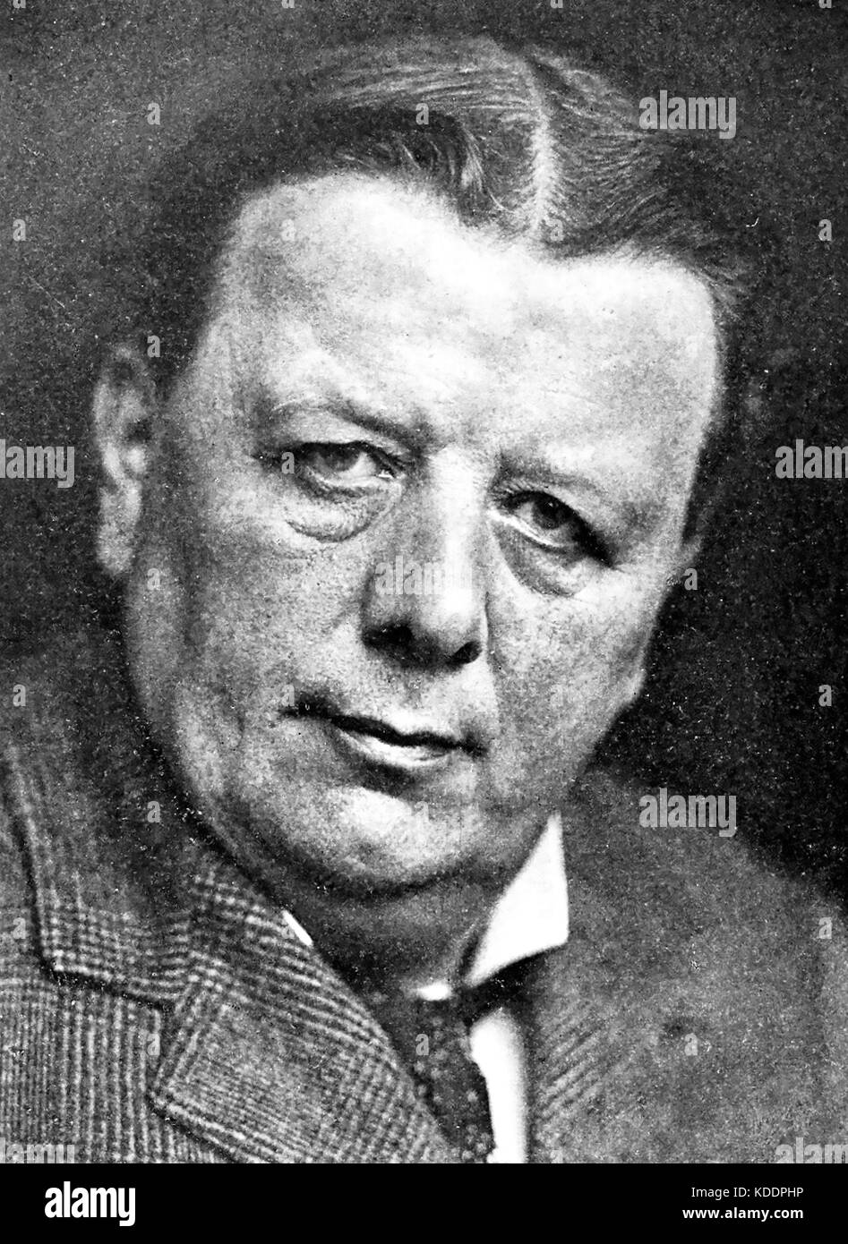 EDWIN RAY LANKESTER (1847-1929) here in 1908 shortly after resigning as President of the London Natural History Museum Stock Photo