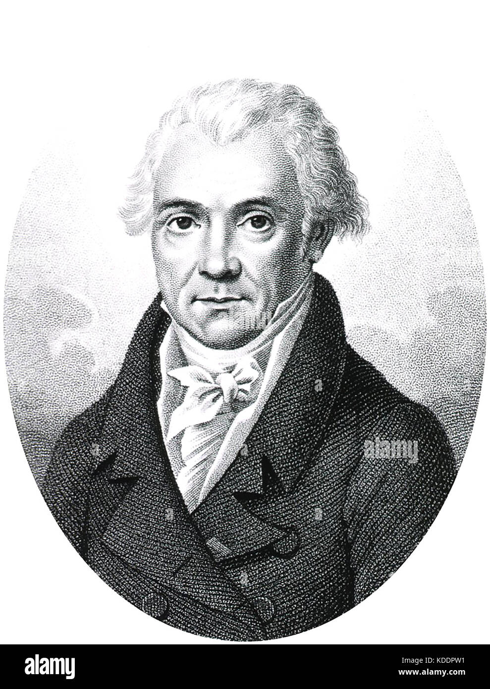 LOUIS VAUQUELIN (1763-1829) French chemist in an 1824 engraving Stock Photo