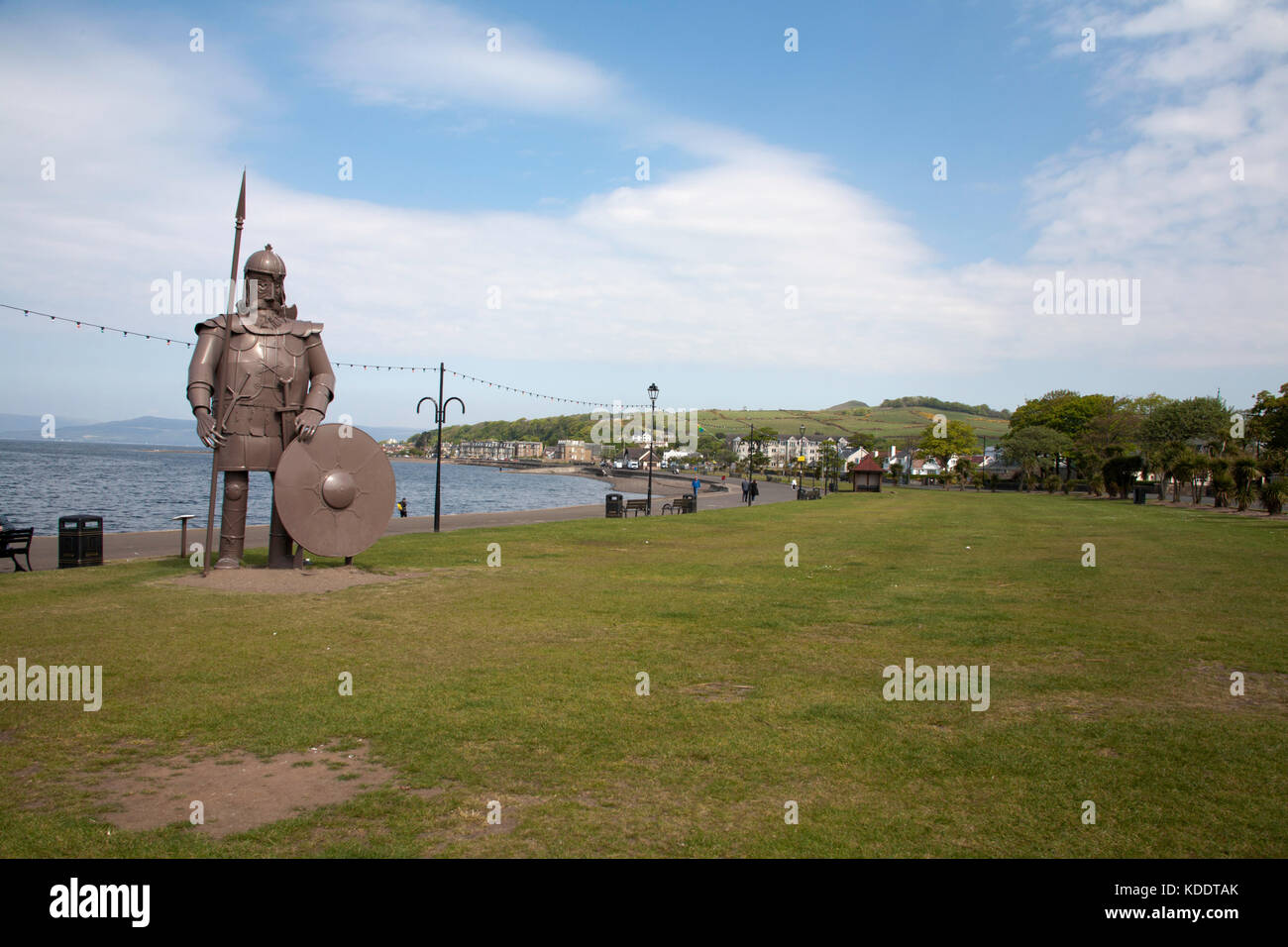 Magnus the Viking a steel statue of a Viking positioned on the seafront
