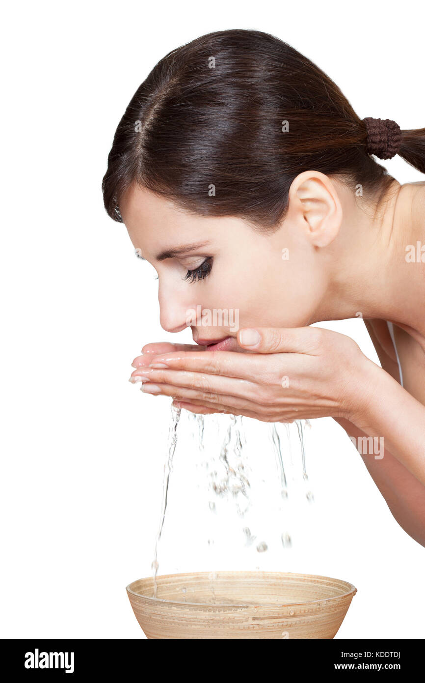 Woman face water hi-res stock photography and images - Alamy