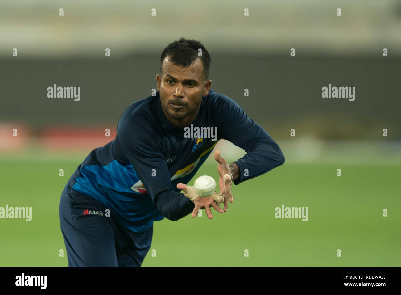 Sri lankn skipper upul tharaga doing his fielding during hires stock