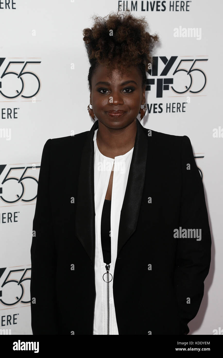 Director Dee Rees attends the "Mudbound" premiere at Alice Tully Hall at Lincoln Center during the 55th New York Film Festival on October 12, 2017 in New York, NY, USA. Credit: AKPhoto/Alamy Live News Stock Photo