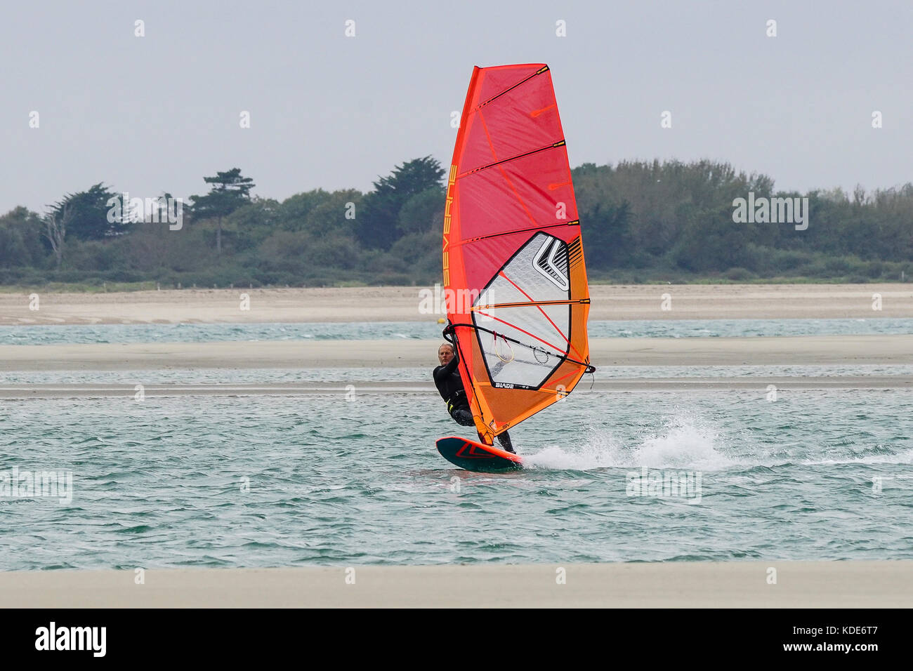 West Strand, West Wittering. 13th October 2017. Low pressure weather