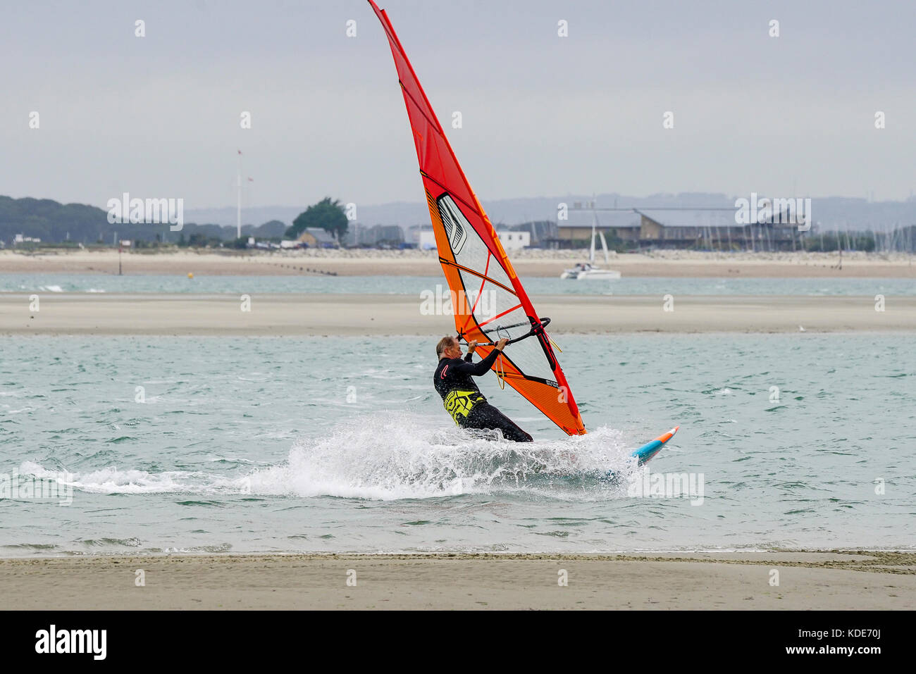 West Strand, West Wittering. 13th October 2017. Low pressure weather