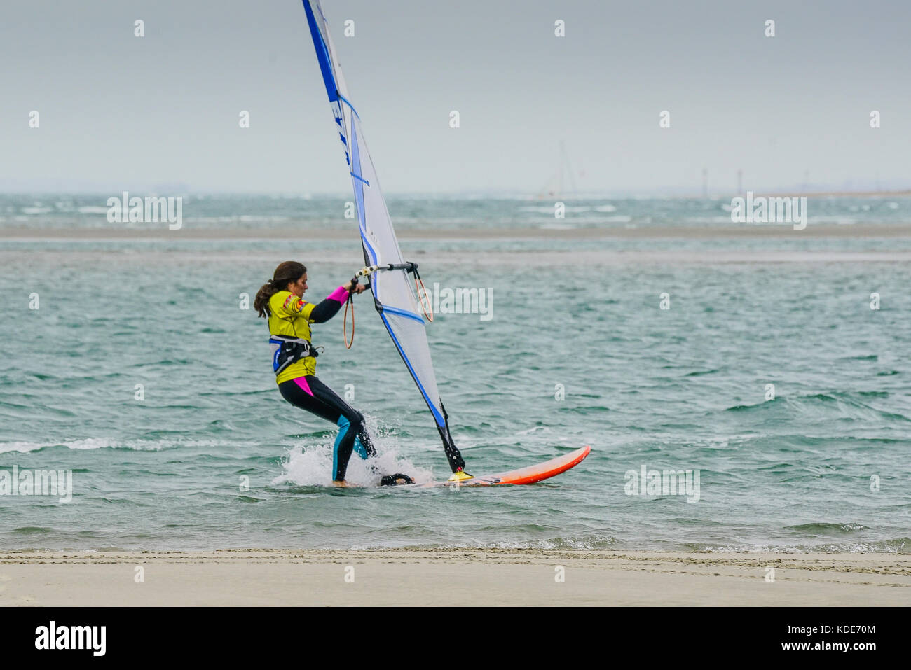 West Strand, West Wittering. 13th October 2017. Low pressure weather