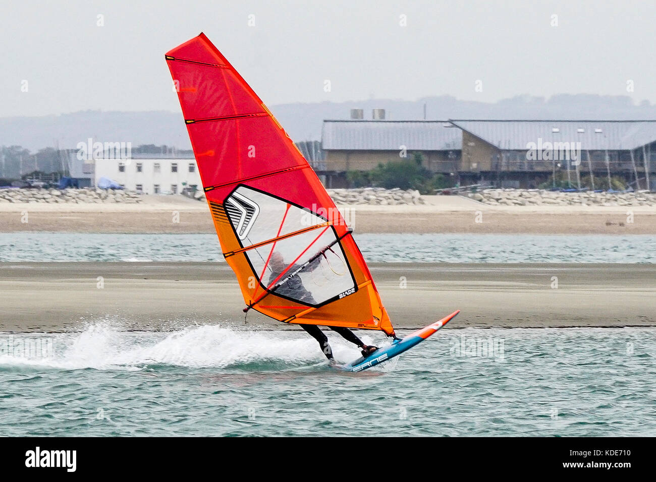 West Strand, West Wittering. 13th October 2017. Low pressure weather