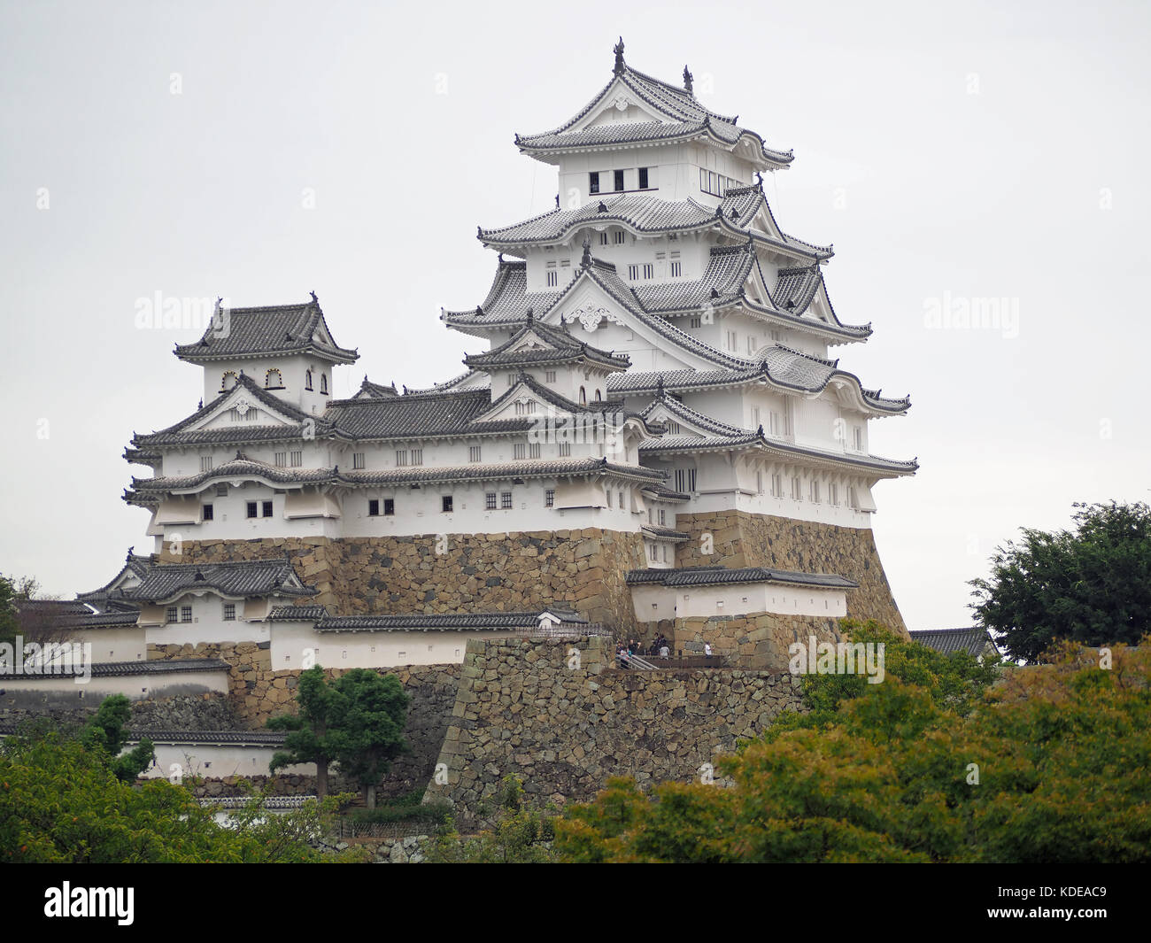 View of Himeji Castle in Japan Stock Photo
