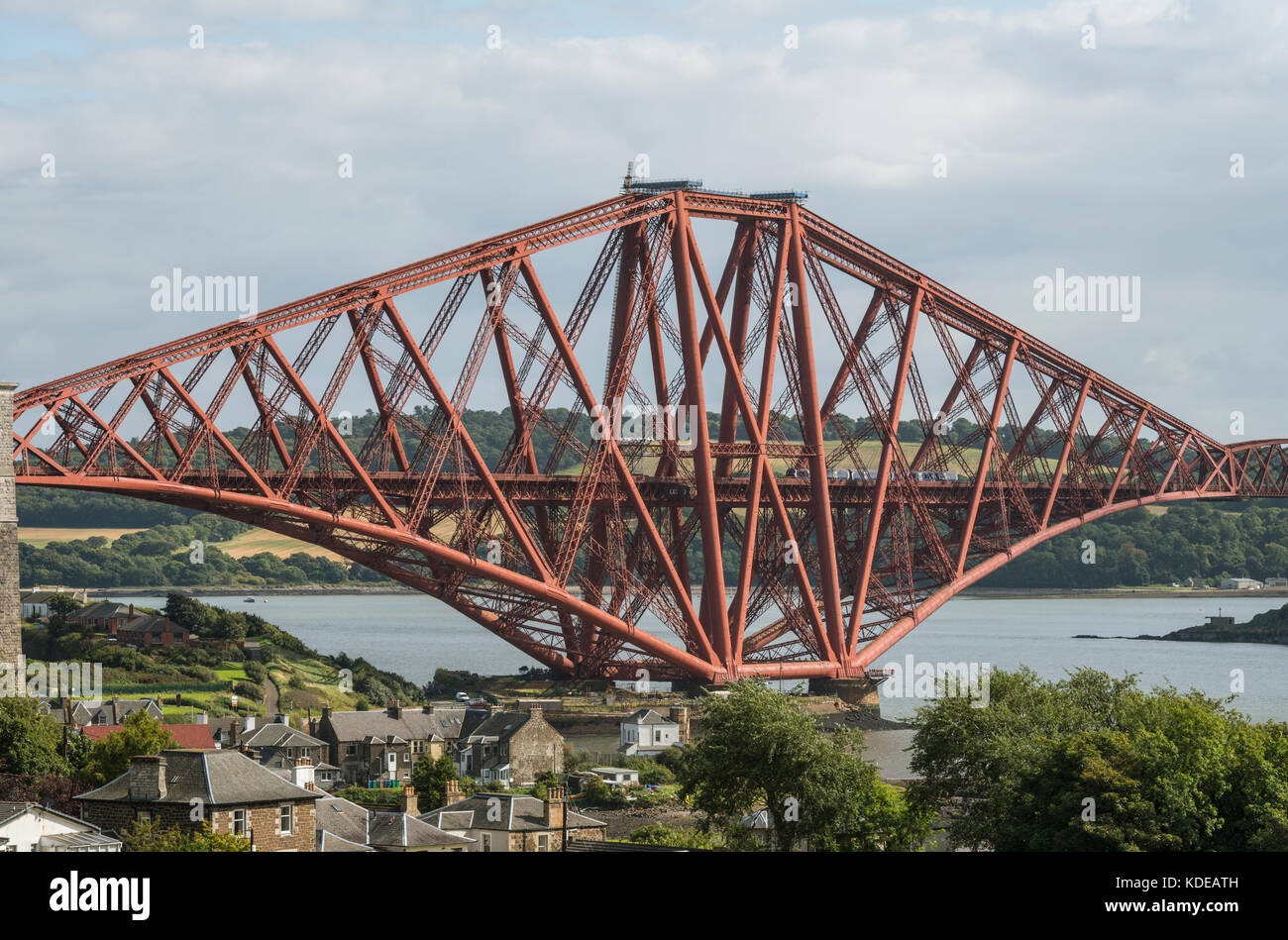 Forth Bridge by North Queensferry, Scotland, UK Stock Photo