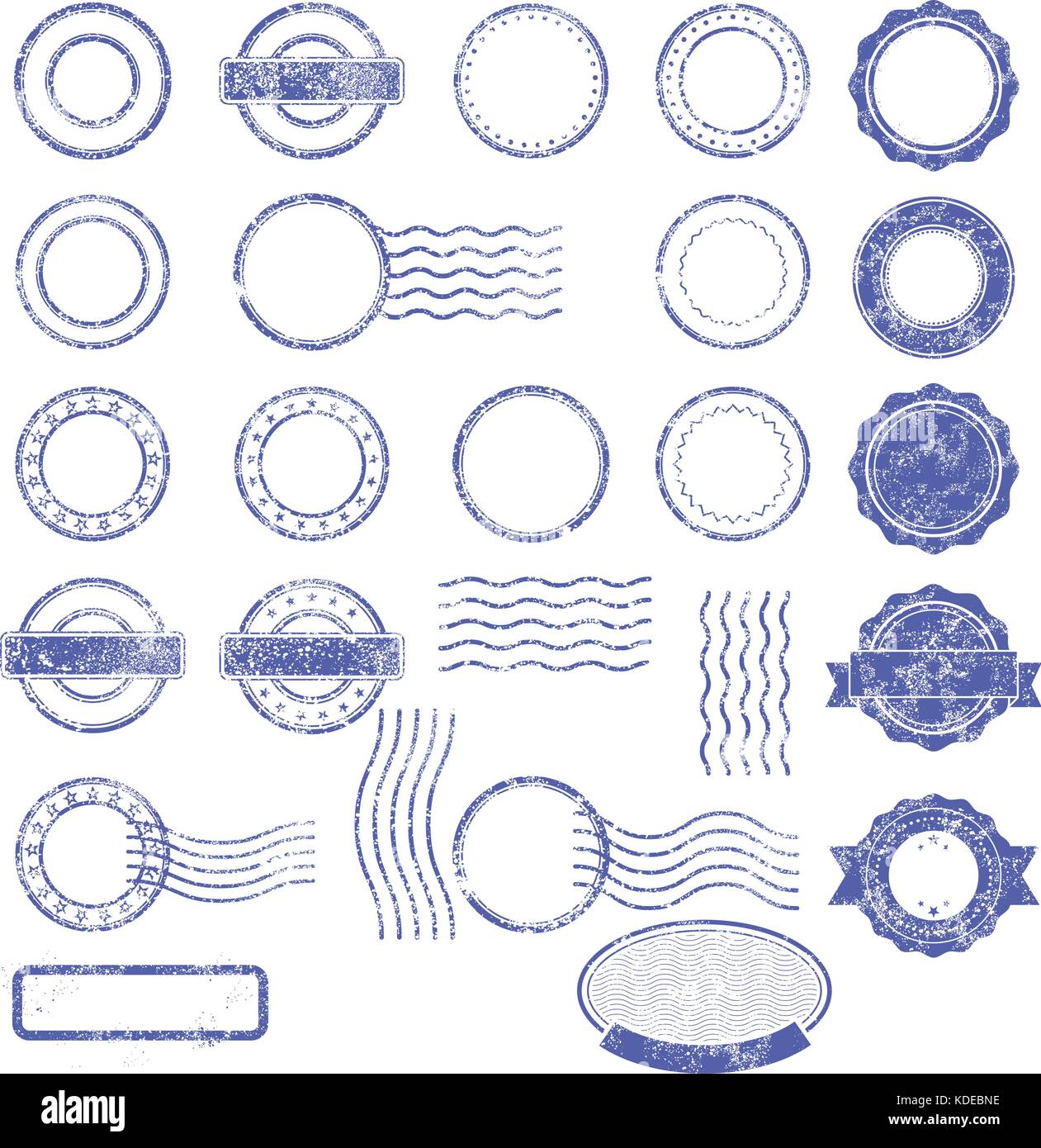 Blank templates of shabby postal stamps Stock Vector Image &amp; Art - Alamy
