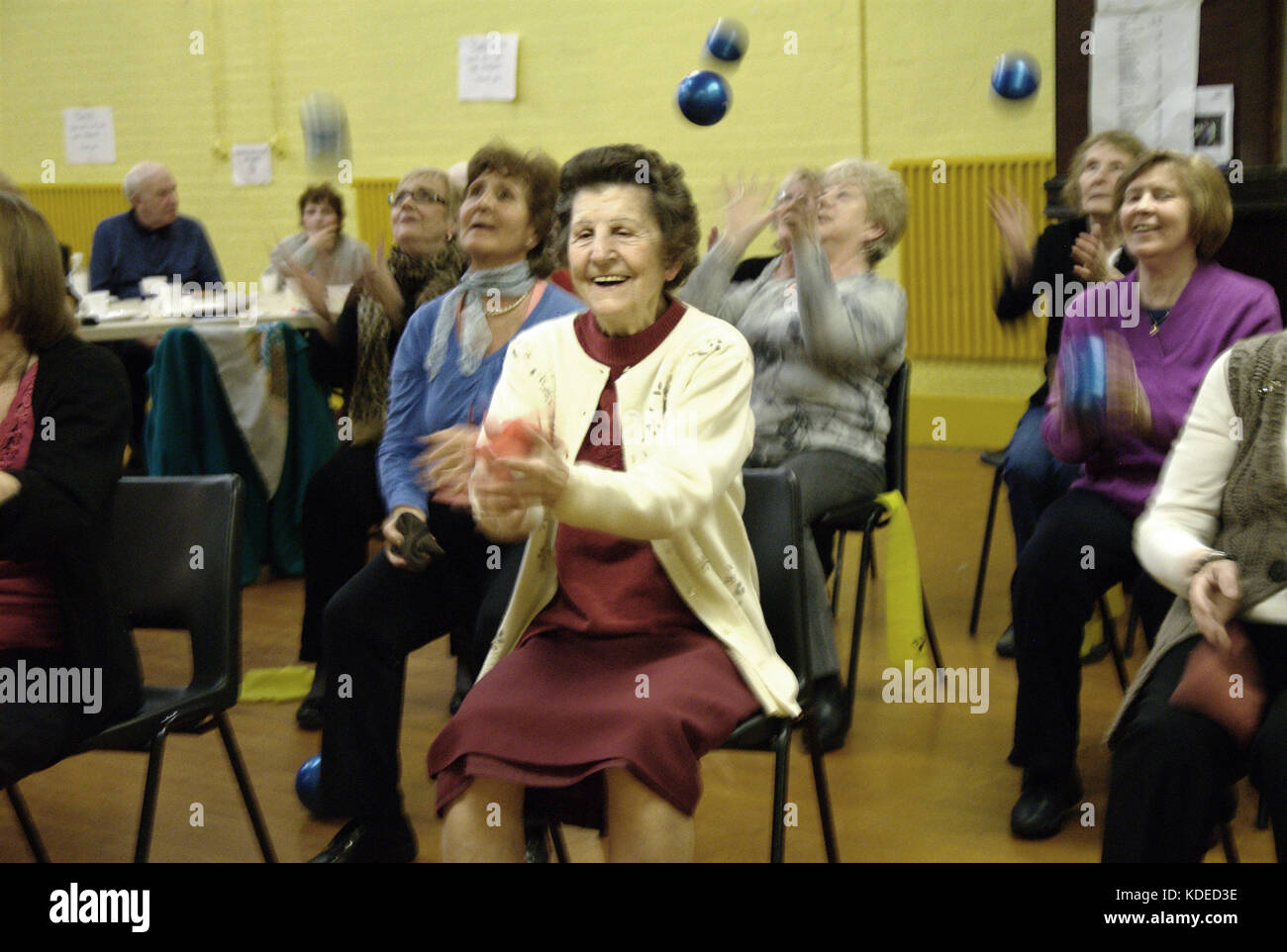 Zumba for elderly people Stock Photo Alamy