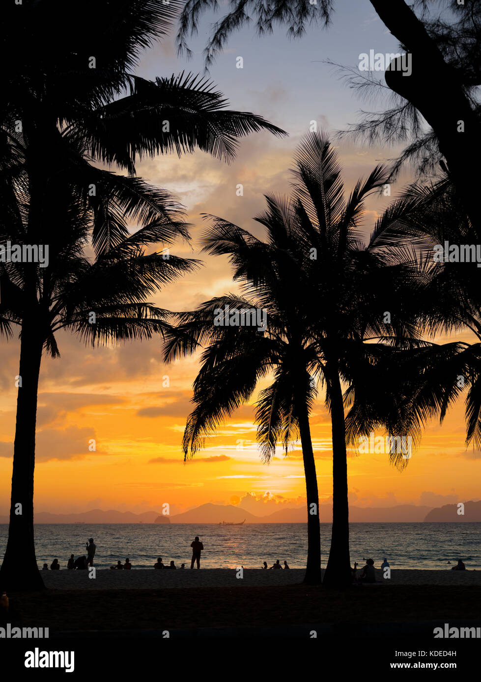 Beach of the Caribbean islands Stock Photo