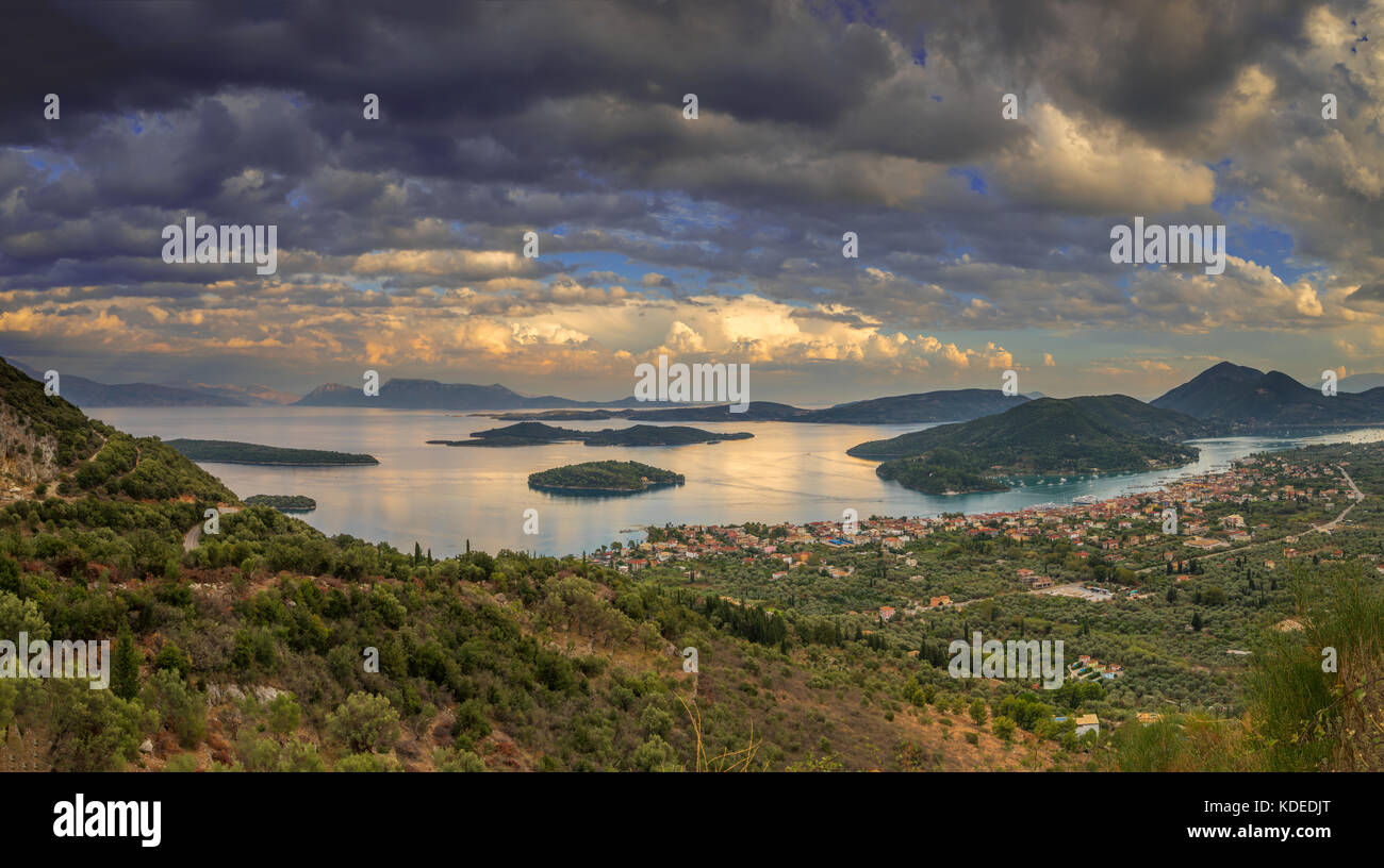 Sunset in Lefkas island Greece Stock Photo - Alamy