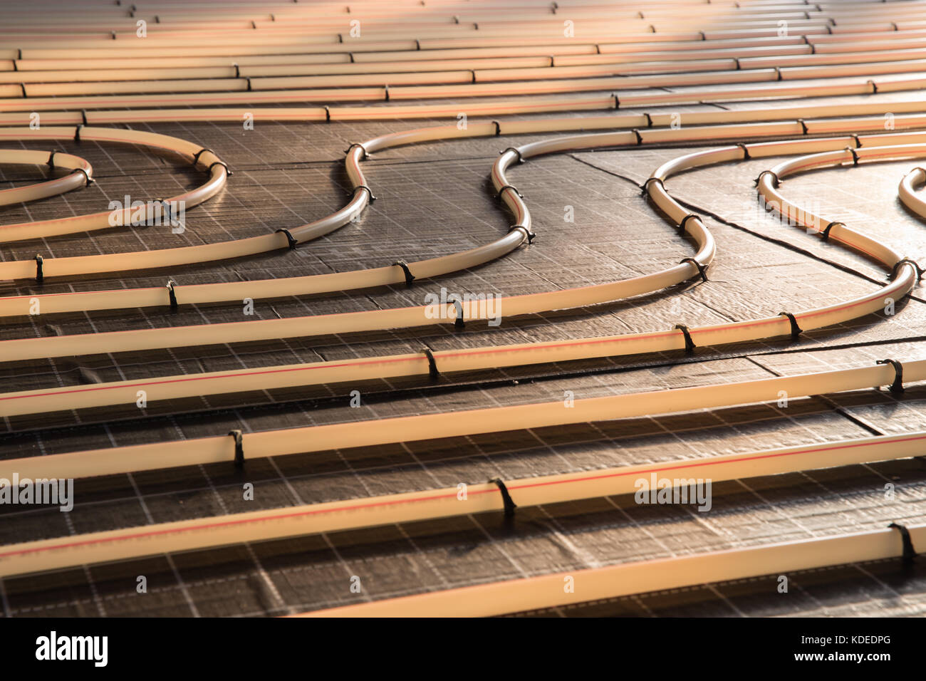 Radiant Floor Heating System Stock Photo 163201992 Alamy