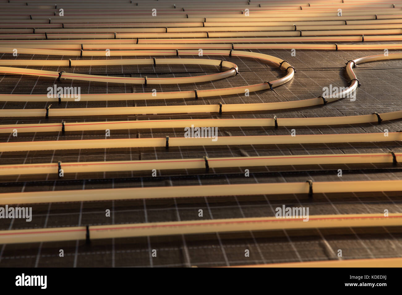 Radiant Floor Heating System Stock Photo 163202106 Alamy