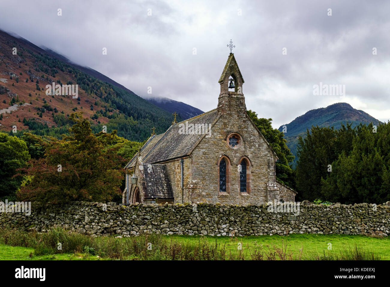 St Bega's Church, Bassenthwaite, Cumbria Stock Photo
