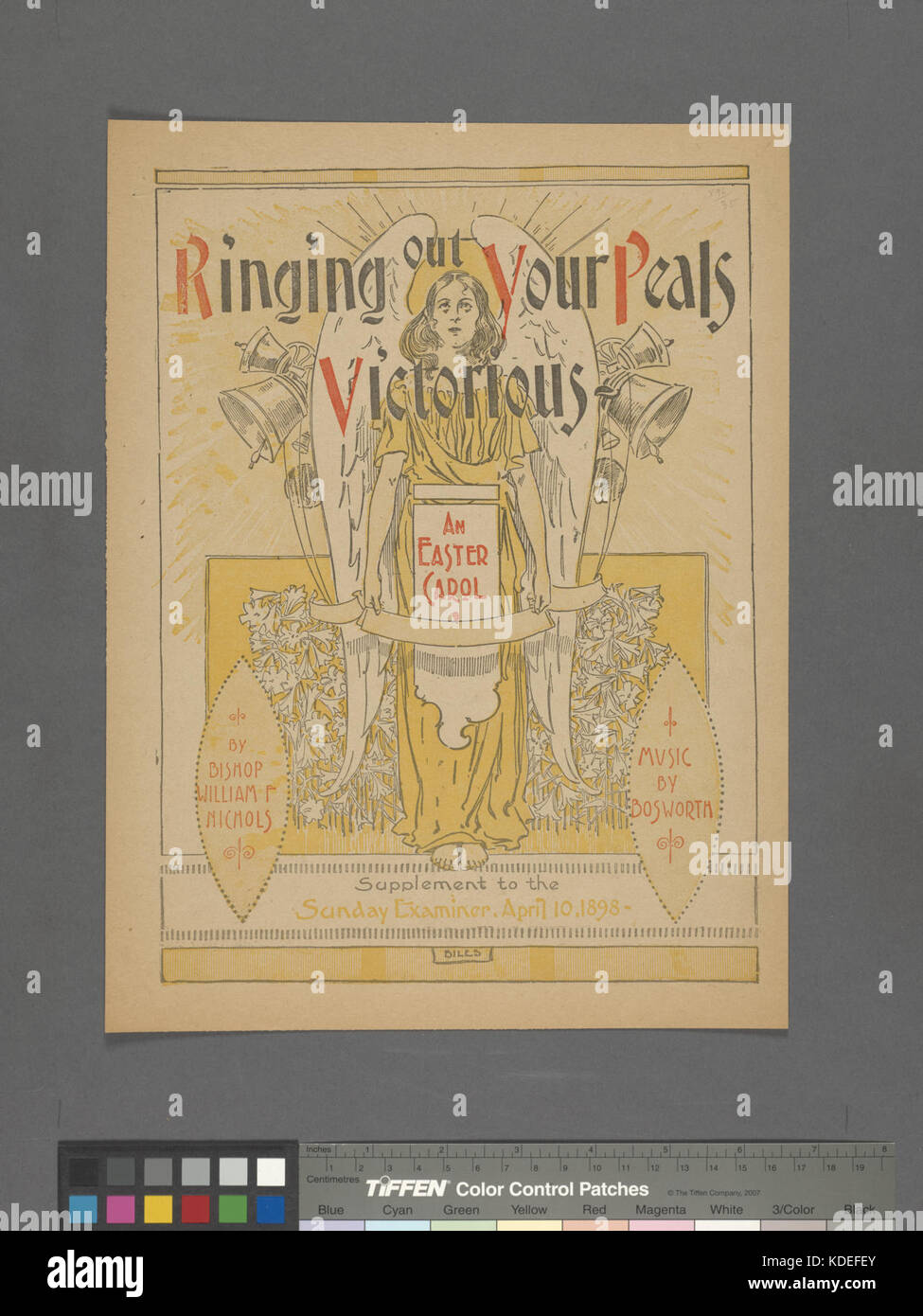 Ringing out your peals victorious (NYPL Hades 610257 1255925) Stock Photo