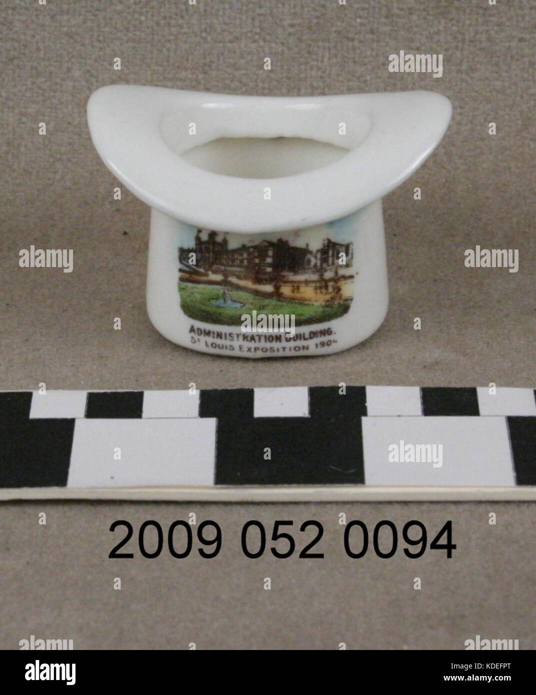 Small Ceramic Top Hat With Color Transfer Image of Administration