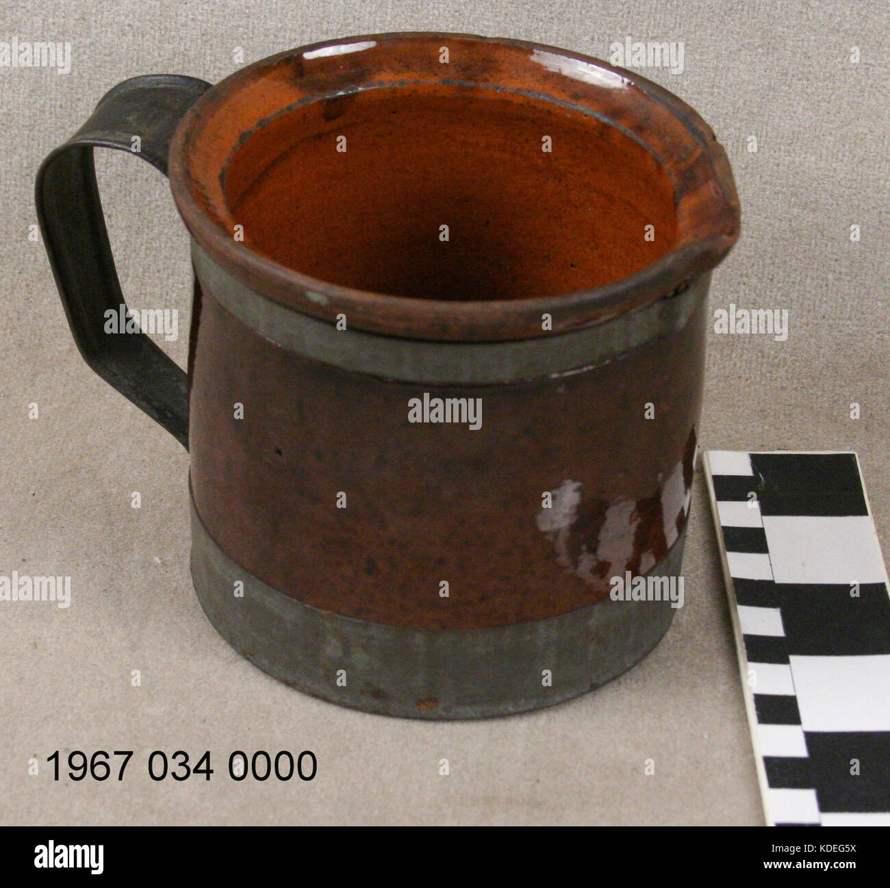 Pottery Cooking Vessel Patented by Fridolin Schifferle, St. Louis Stock Photo