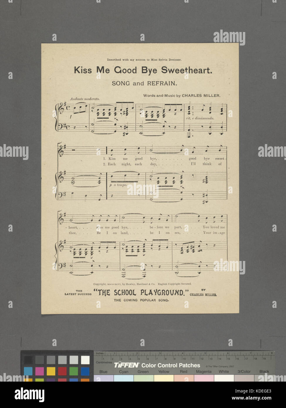 Kiss Me Good Bye Sweetheart Nypl Hades 464182 1708490 Stock Photo