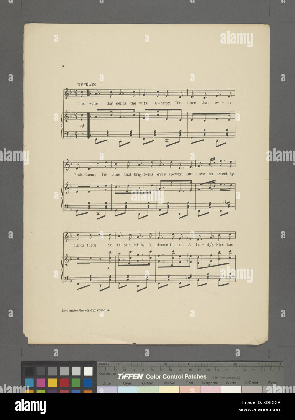 Love makes the world go round (NYPL Hades 464192 1708724) Stock Photo