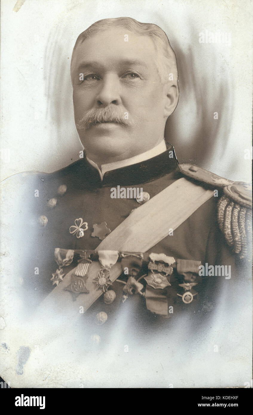 Samuel B. M. Young, Lieutenant Colonel U.S.A., Brevet Brigadier General, U.S. Volunteers, Colonel, 4th Pennsylvania Cavalry, Major General, U.S. Army, Lieutenant General U.S.A Stock Photo