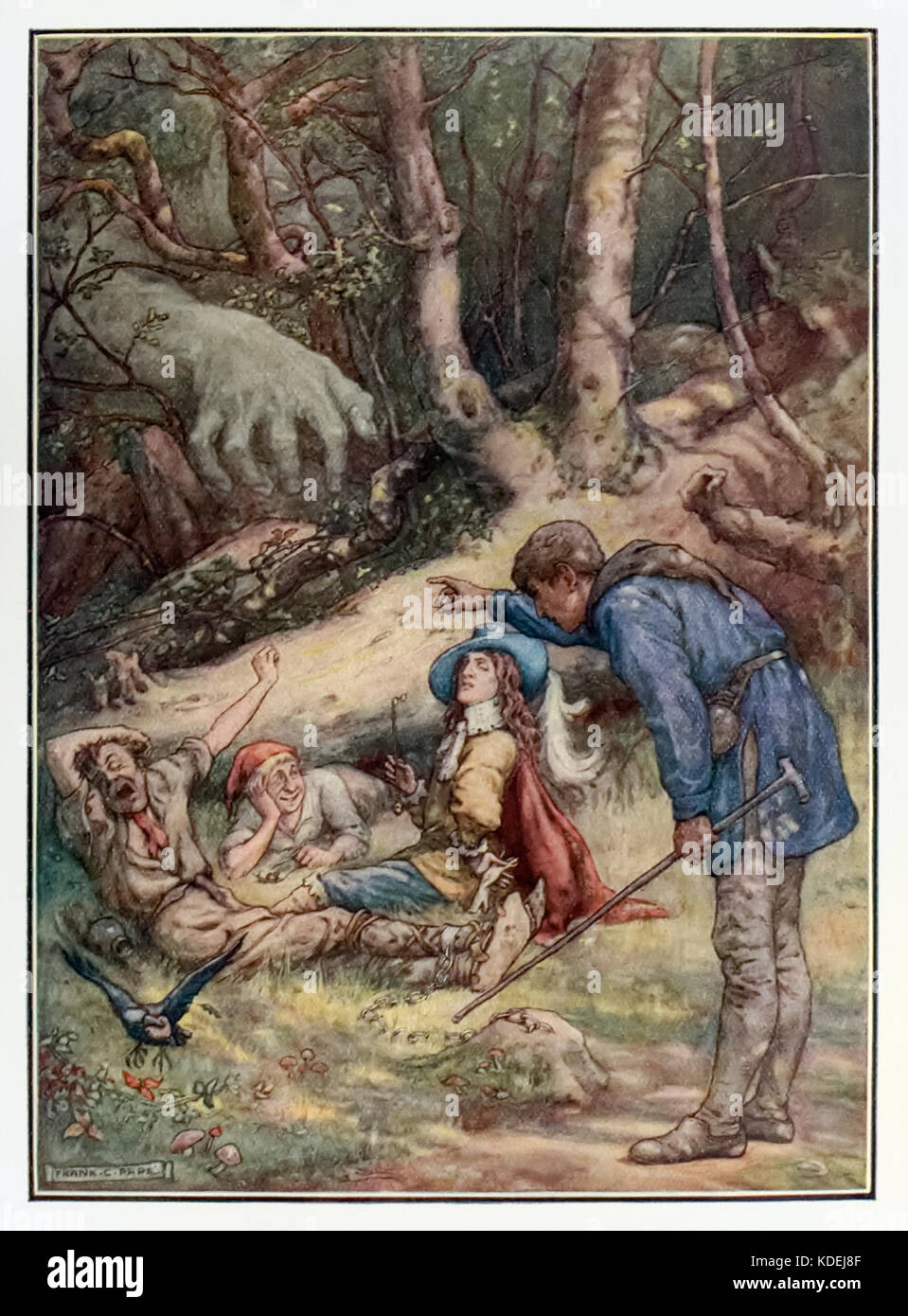 “Christian warns Sloth, Simple, and Presumption” from ‘The Pilgrim’s