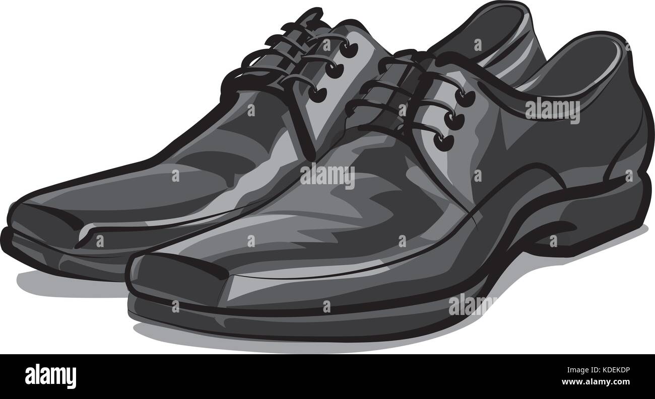 illustration of pair of classic men shoes Stock Vector Image & Art - Alamy