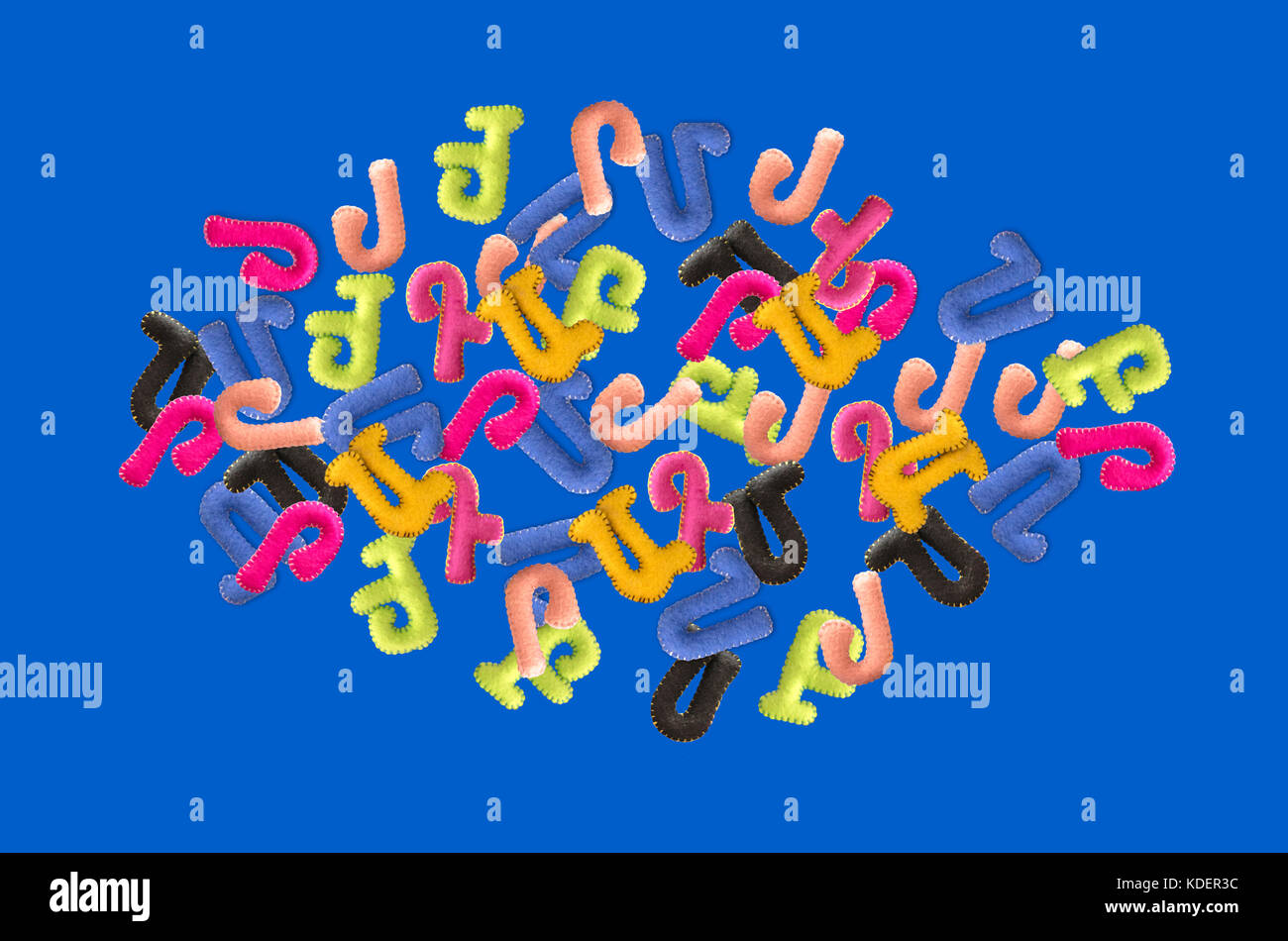 Letters of the Armenian alphabet for preschoolers stitched from felt fabric  Stock Photo - Alamy