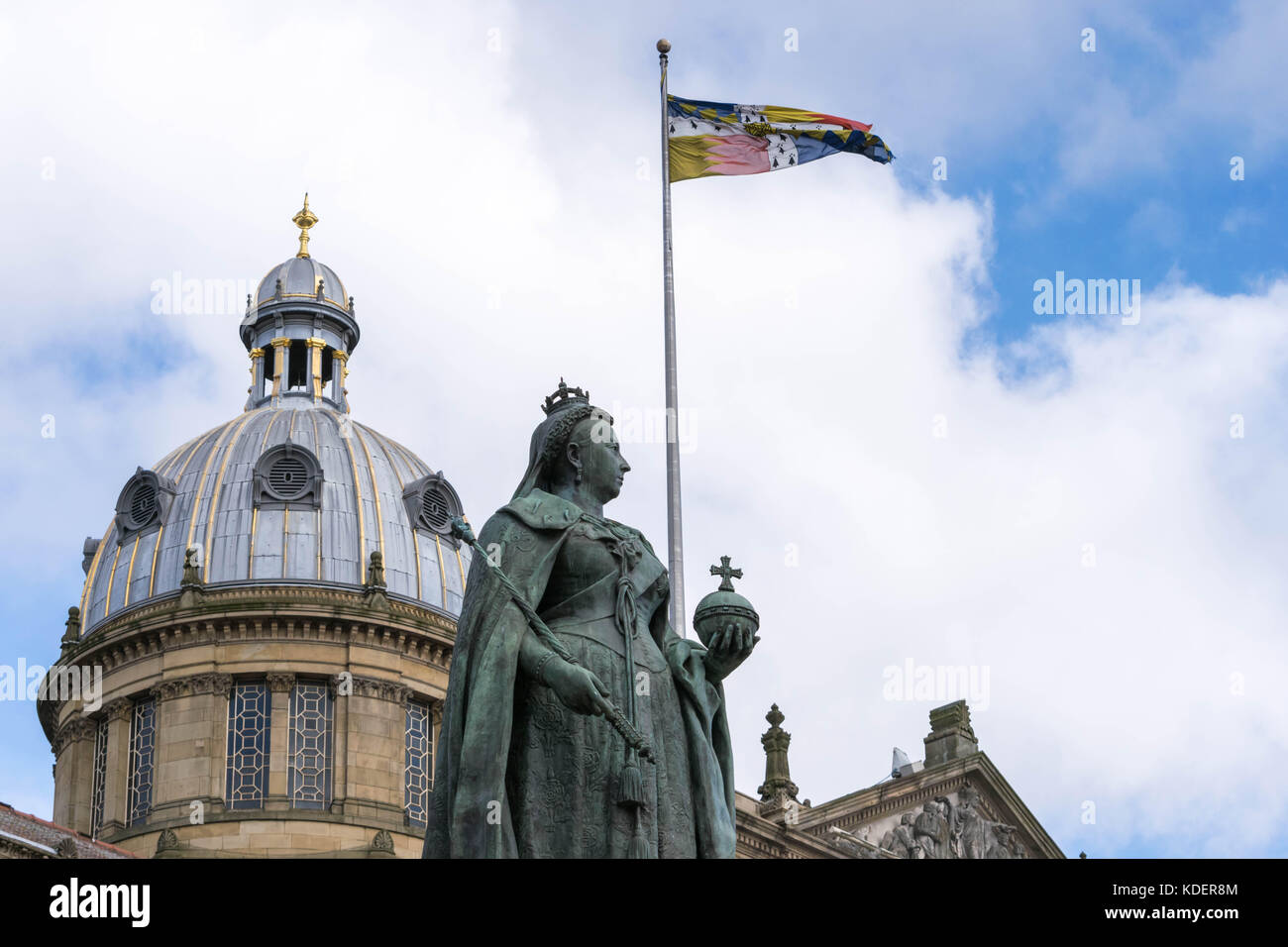 Birmingham, UK, October 3rd, 2017 Statue of Queen Victoria in