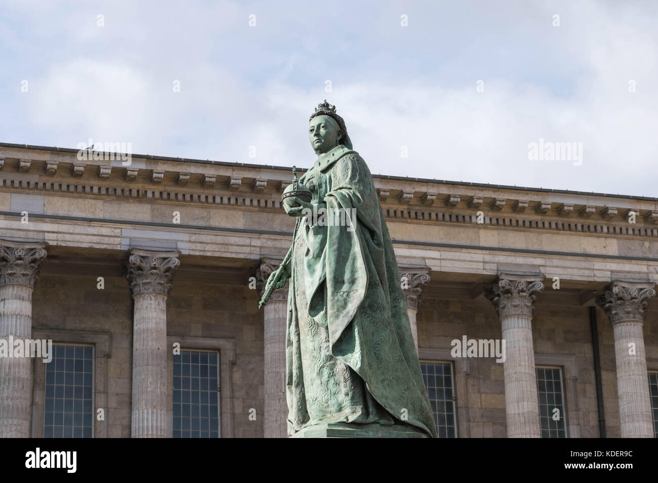Birmingham, UK, October 3rd, 2017 Statue of Queen Victoria in
