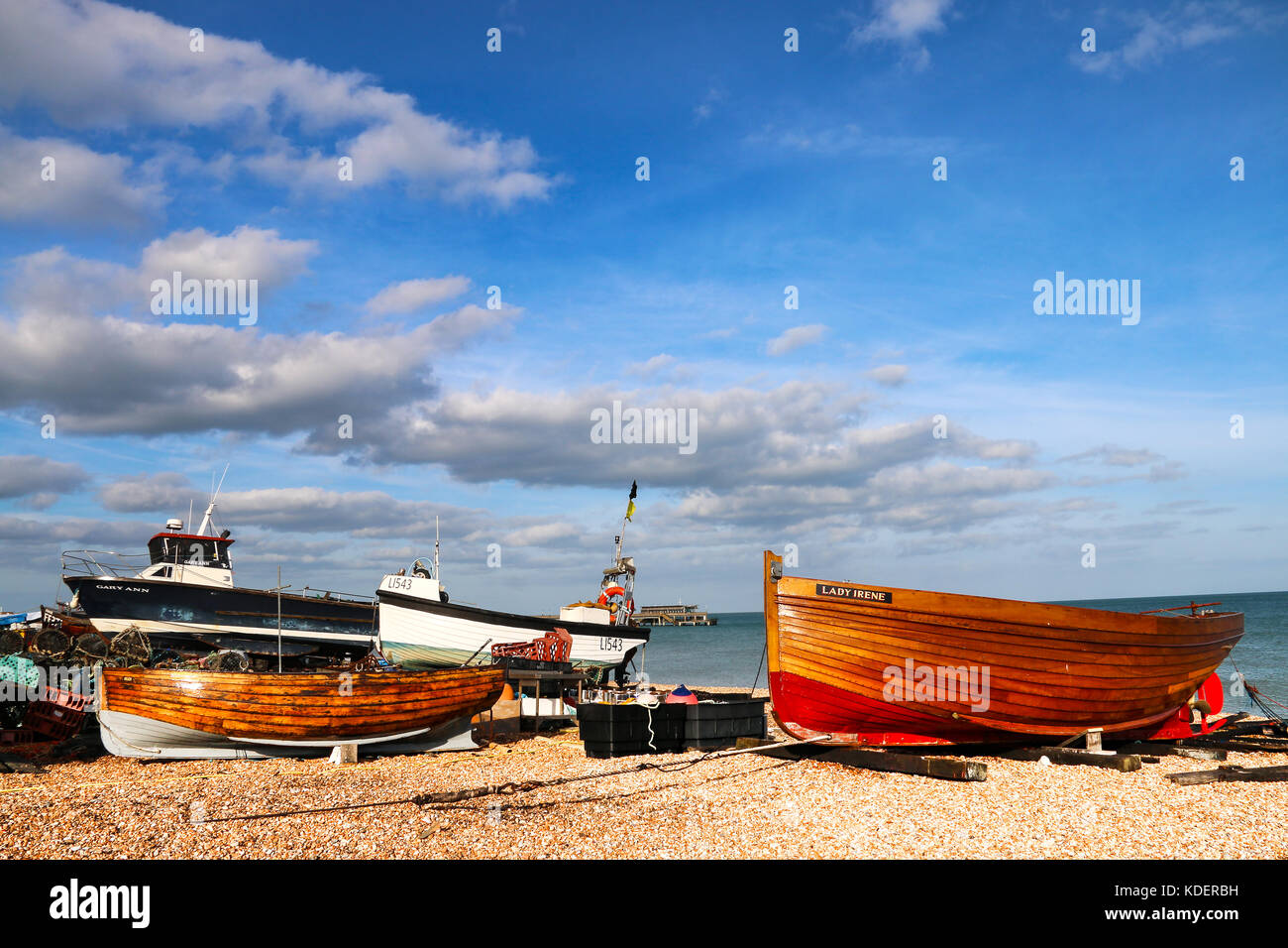 A sunny Deal October Day Stock Photo