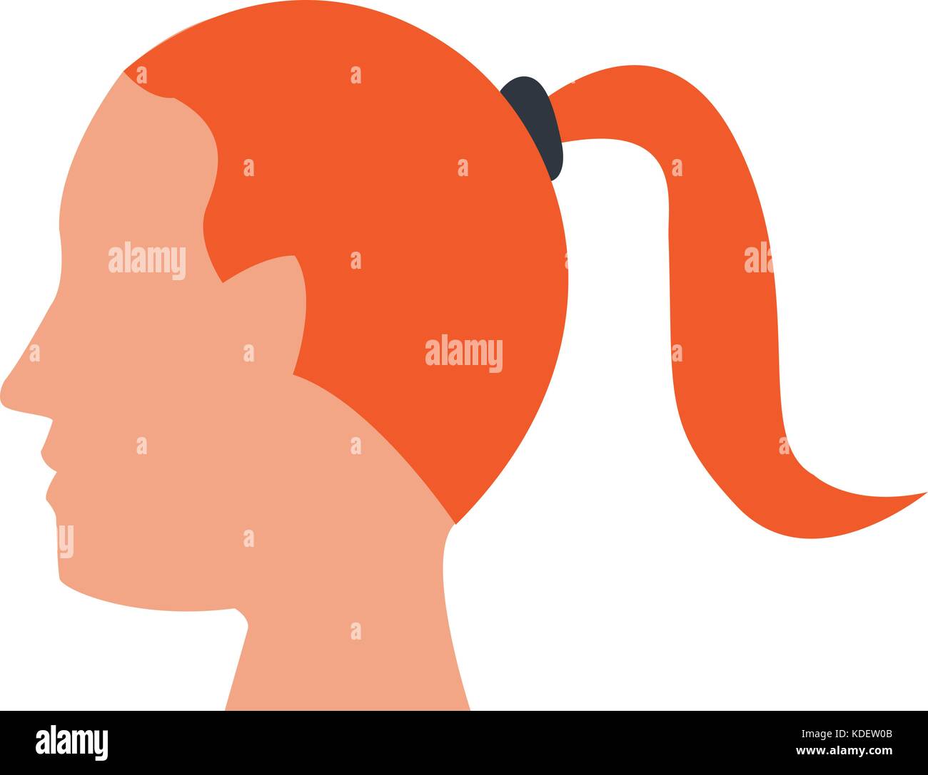 Woman head silhouette Stock Vector Image & Art Alamy