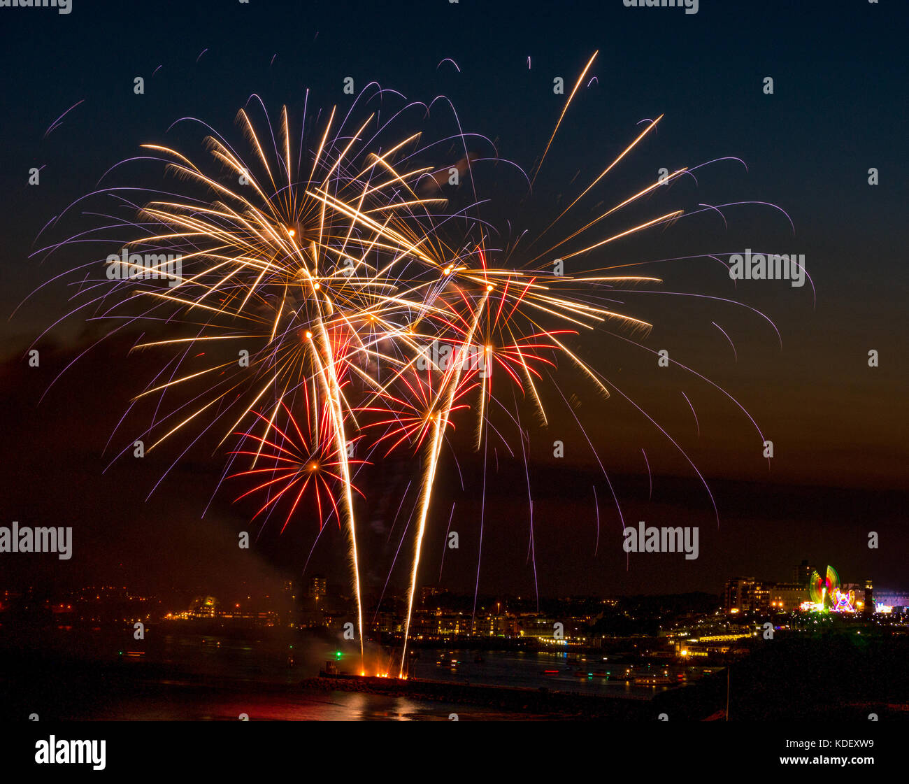 Plymouth firework championships Stock Photo Alamy