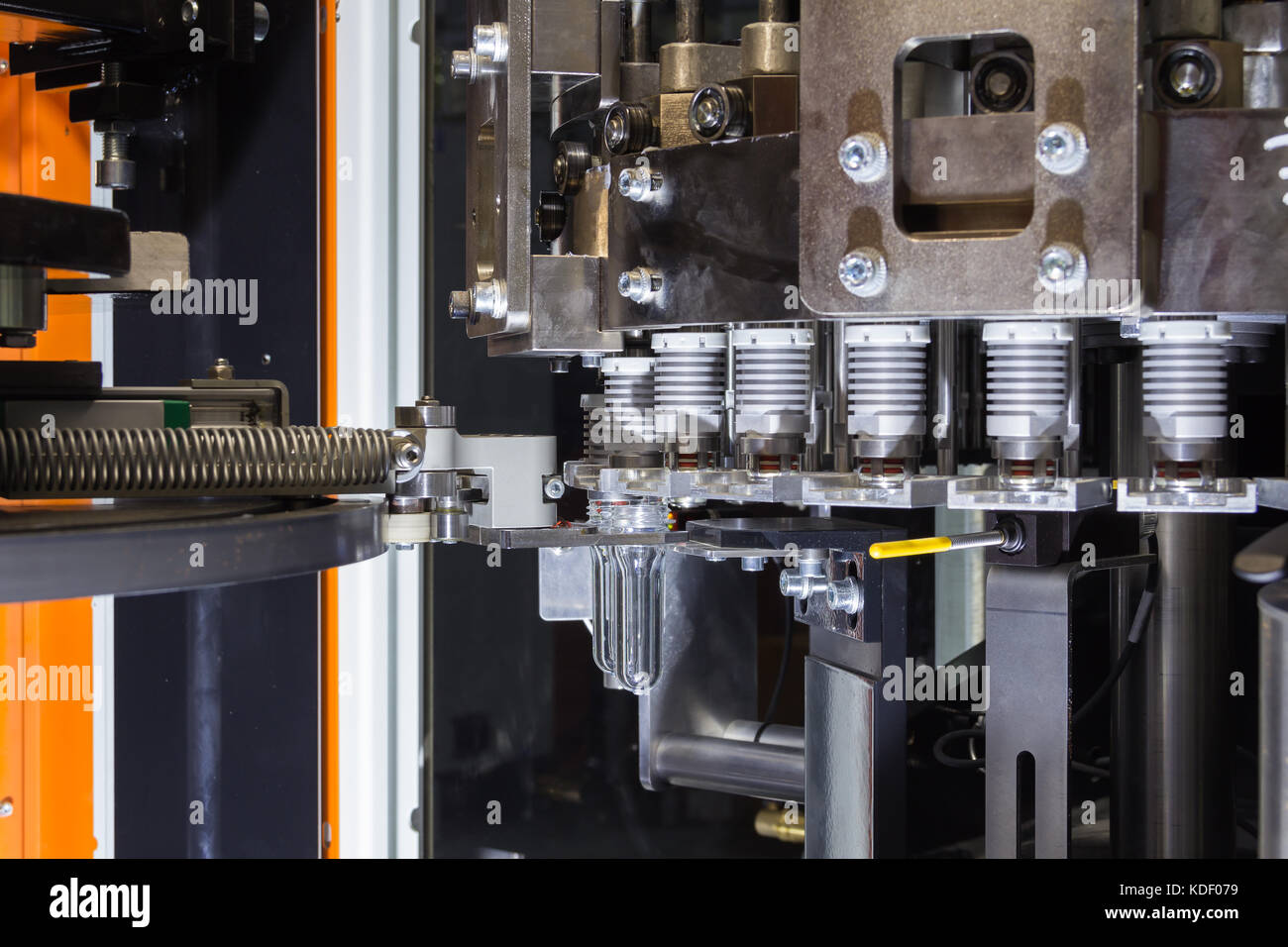 Pet Preform In Pet Bottles Blowing The Plastic Bottle Blowing Machine Heating Process For Plastic Bottle Process Stock Photo Alamy